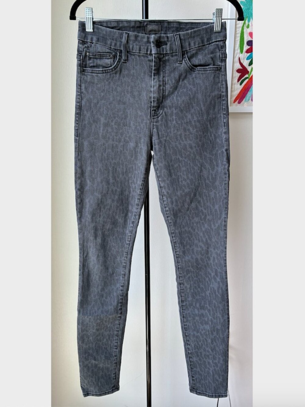 Mother High Waisted Looker Wash Skinny Jeans in Bad Cat - Size 29 - Picture 5 of 11
